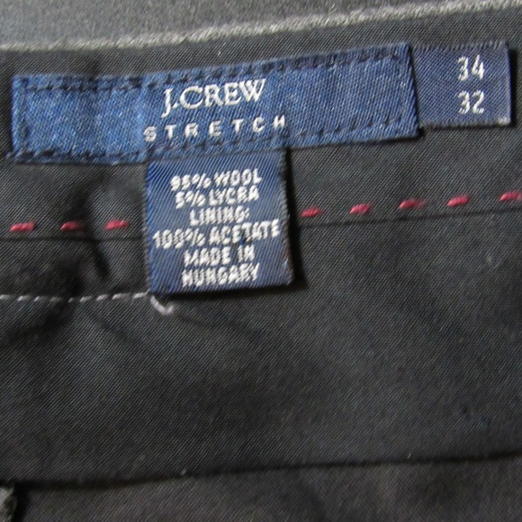 J. Crew Stretch men's gray trousers - Picture 5 of 5